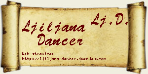 Ljiljana Dancer vizit kartica